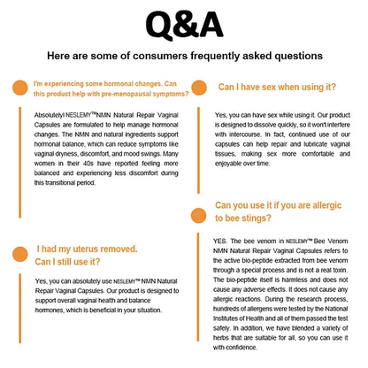 Bee Venom NMN Natural Repair Vaginal Capsules💗[Regulates hormone imbalance, obesity, acne, uterine fibroids and vaginal diseases]